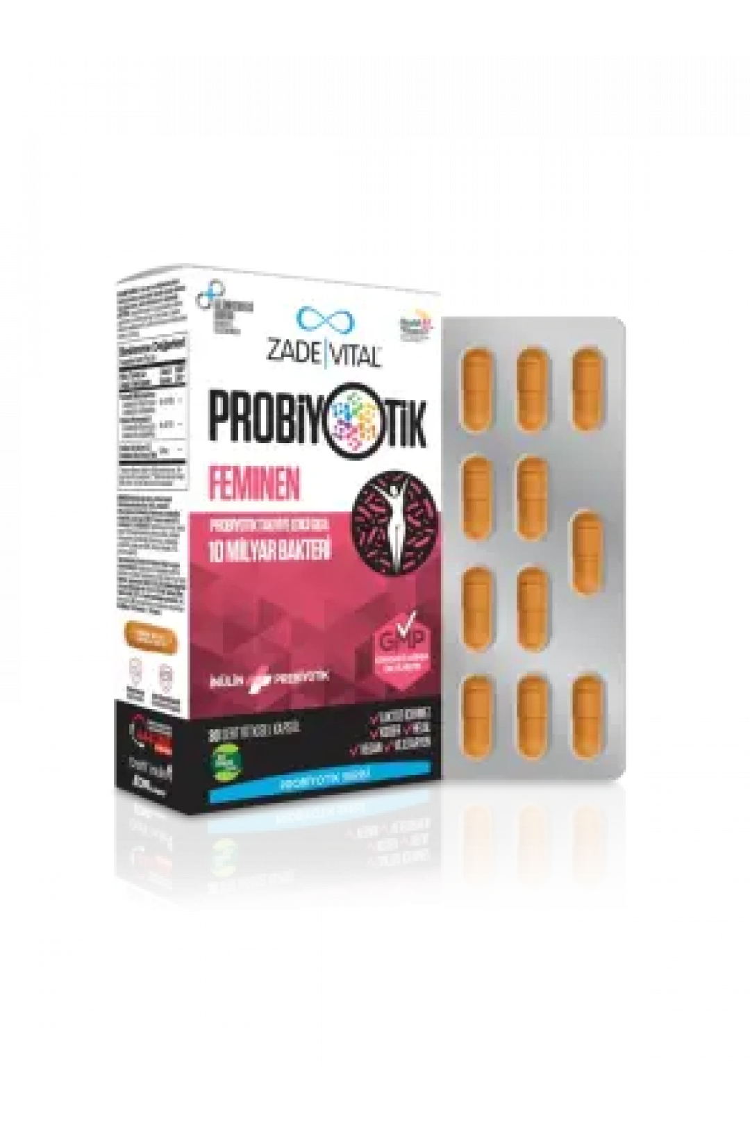Zade Vital Probiyotik Feminen 30 Kapsül