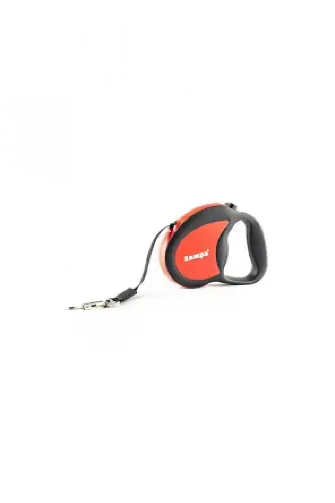 Zampa Galera Şerit Otomatik Köpek Gezdirme Tasması, 5m, M Red-Black