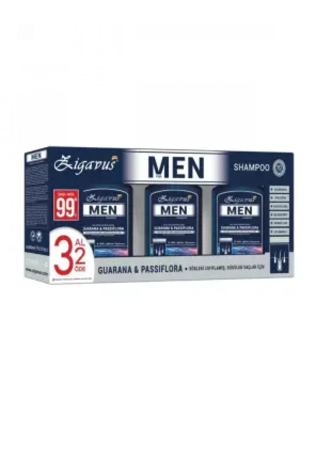 Zigavus Erkekler İçin Saç Dökülme Karşıtı Şampuan 300 ml 3 Al 2 Öde