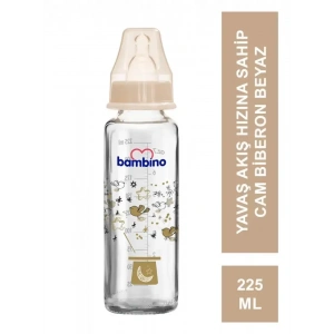 Bambino Klasik Cam Biberon 0-6 Ay 225 ml - B014 -