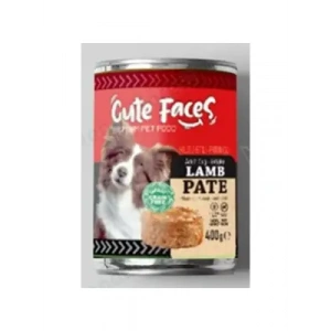 Cute Faces Tahılsız Pate Kuzu Etli Pirinçli Köpek Konserve 400 gr