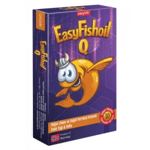 EasyFishoil Q Omega&Kolin Kids 30 Çiğnenebilir Jel Tablet