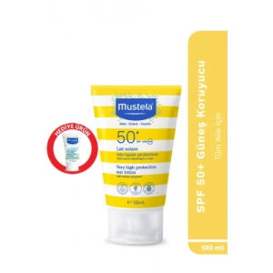 Mustela Very High Protection SPF 50+ Sun Lotion 100 ml - Vücut Losyonu 50ml Hediye -