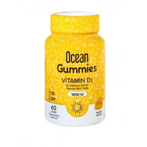 Ocean Gummies Vitamin D3 1000IU 60 Yumuşak Tablet
