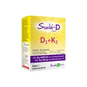 Suda Vitamin Suda-D D3+K2 Takviye Edici Gıda 30 ml