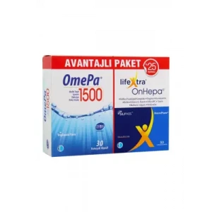 Tab İlaç OmePa 1500 30 Kapsül + LifeXtra OnHepa 30 Kapsül | Avantajlı Paket