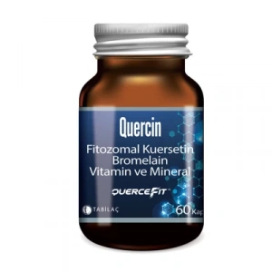 Tab İlaç Quercin Kuersetin, Bromelain, Vitamin ve Mineral 60 Kapsül