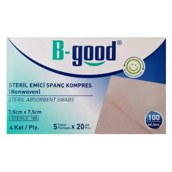 B-Good Steril Emici Spanç Kompres 25li