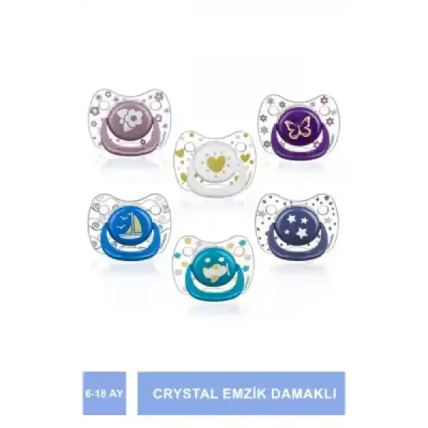 Bebedor Crystal Emzik Damaklı No: 2 6-18 Ay -172-