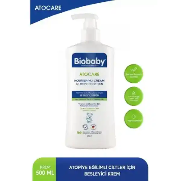 Biobaby Atocare Besleyici Krem 500 ml