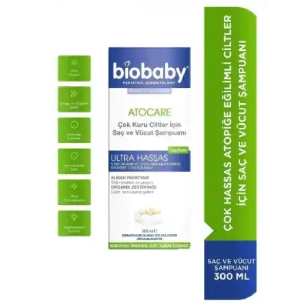 Biobaby Atopik Ciltler İçin Şampuan 300 ml