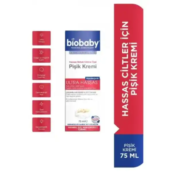 Biobaby Pişik Kremi 75 ml