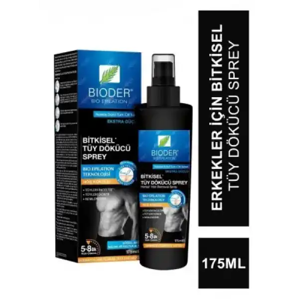 Bioder Erkekler İçin Bitkisel Tüy Dökücü Sprey 175 ml