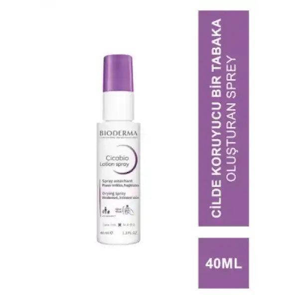 Bioderma Cicabio Lotion Spray 40 ml - Yıpranmış ve Tahriş Olmuş Ciltler İçin