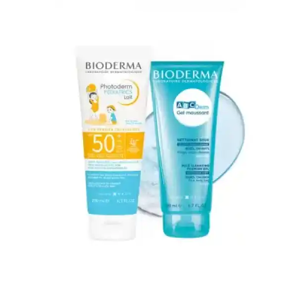 Bioderma Photoderm Pediatrics Lait Spf50+ 200ml + Bioderma ABCDerm Foaming Gel 200ml | Bebek ve Çocuk Bakım Seti