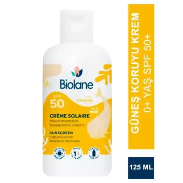 Biolane Güneş Koruyucu Krem 0+ Yaş SPF50+ 125 ml
