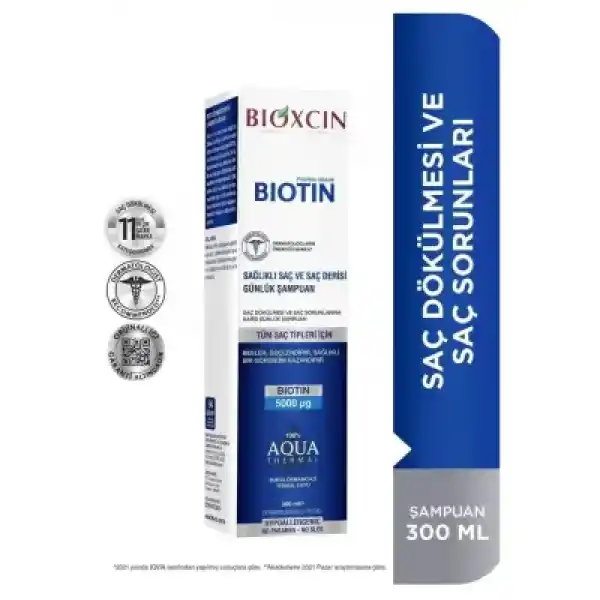 Bioxcin Biotin Şampuan 300 ml | Tüm Saç Tipleri