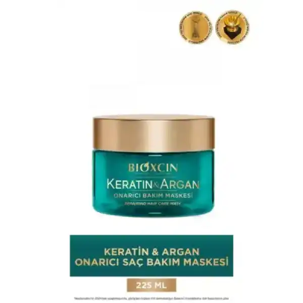 Bioxcin Keratin & Argan Onarıcı Saç Bakım Maskesi 225 ml