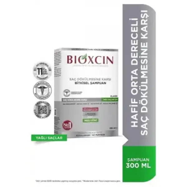 Bioxcin Klasik Şampuan Yağlı Saçlar 300 ml