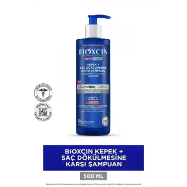 Bioxcin Men Kepek Önleyici Saç Dökülmesine Karşı Şampuan 500ml