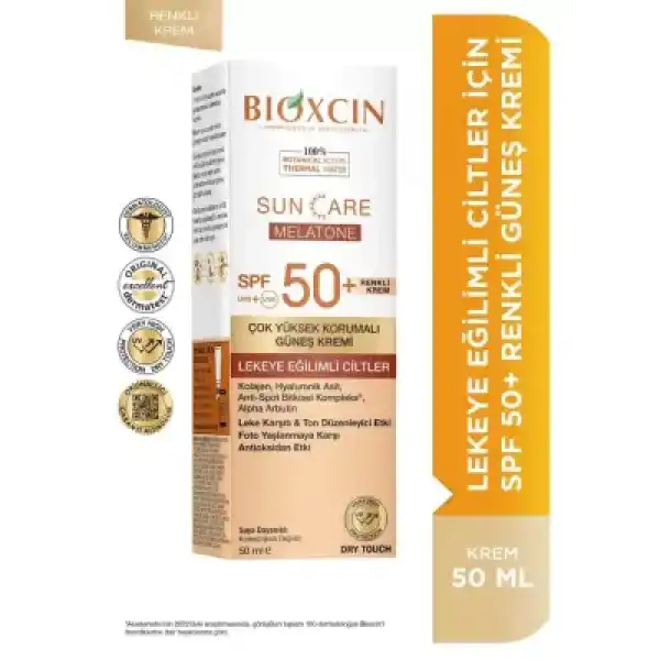 Bioxcin Sun Care Lekeli Ciltler İçin Renkli Güneş Kremi Spf 50+ 50 ml
