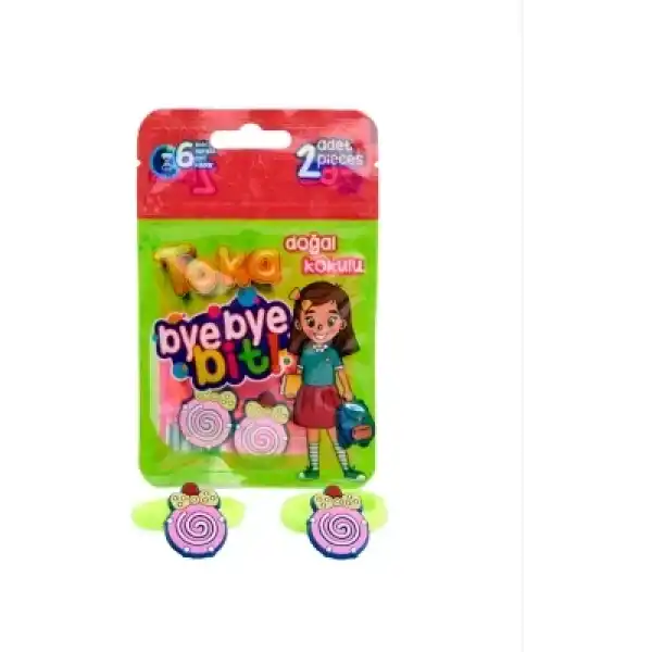 Bye Bye Bit Doğal Kokulu Lastikli Bit Tokası 2li