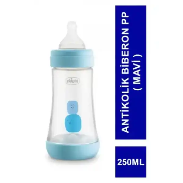 Chicco P5 Antikolik Biberon PP 2+ Ay - Mavi - 250 ml