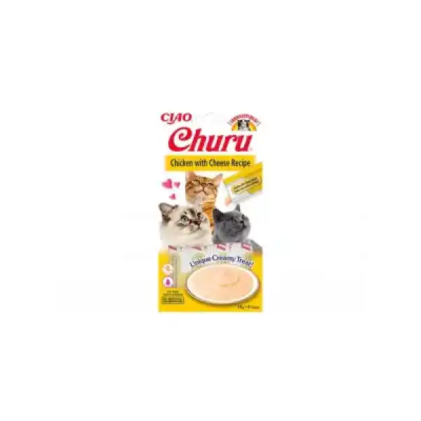 Churu Cream Tavuklu ve Peynirli Kedi Ödül Kreması 4x14 GR.