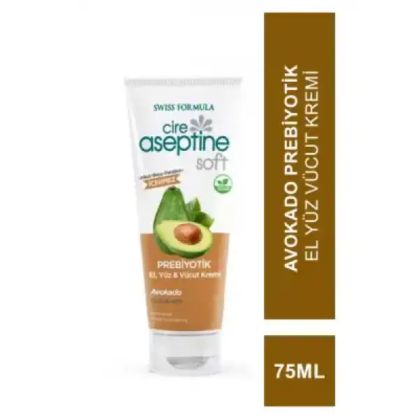 Cire Aseptine Soft Prebiyotik El Yüz Vücut Kremi Avokado 75 Ml