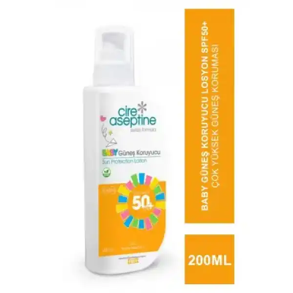 Cire Aseptine Sun Baby Güneş Koruyucu Losyon Spf50+ 200 ml