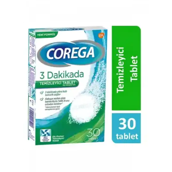 Corega Diş Protezi Temizleyici 30 Tablet