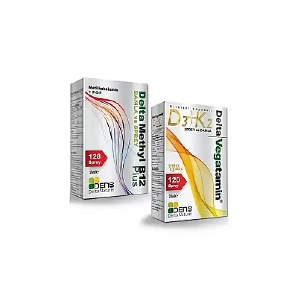 Delta Methyl B12 Plus ve Vegatamin D3+K2 20+20ml 2li Set