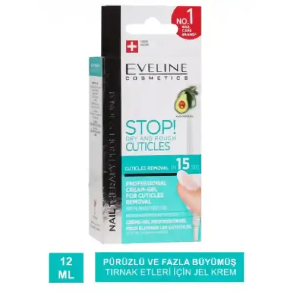 Eveline Stop Dry and Rough Cuticles - Kütikül Giderici Jel Krem - 12 ml