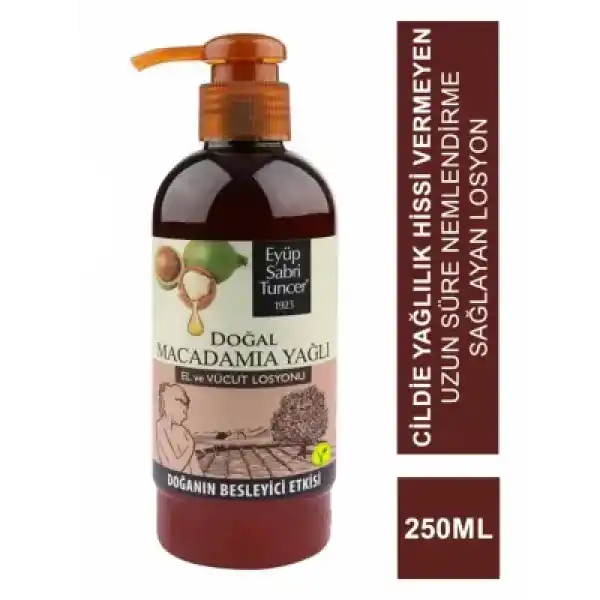 Eyüp Sabri Tuncer Doğal Macadamia Yağlı El ve Vücut Losyonu 250 ml