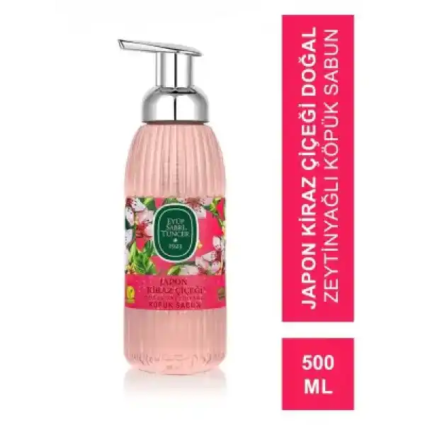 Eyüp Sabri Tuncer Japon Kiraz Çiçeği Doğal Zeytinyağlı Köpük Sabun 500 ml