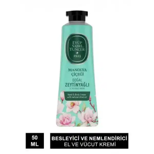 Eyüp Sabri Tuncer Manolya Çiçeği Doğal Zeytinyağlı El ve Vücut Kremi 50 ml