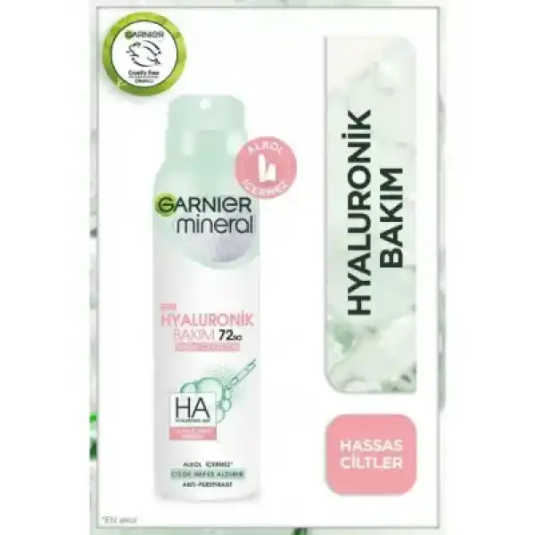 Garnier Mineral Hyaluronik Bakım Sprey Deodorant 150 ml