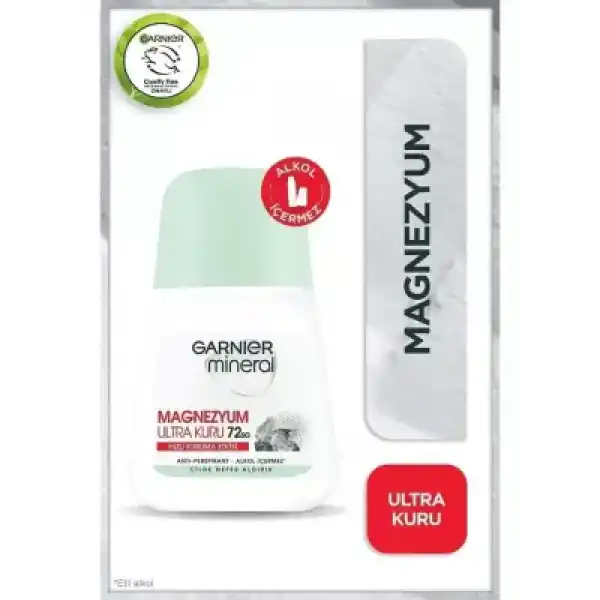 Garnier Mineral Magnezyum Ultra Kuru Roll-on 50 ml