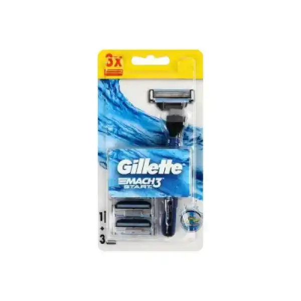 Gillette Mach 3 Start Tıraş Makinası + 3 Yedek Bıçak