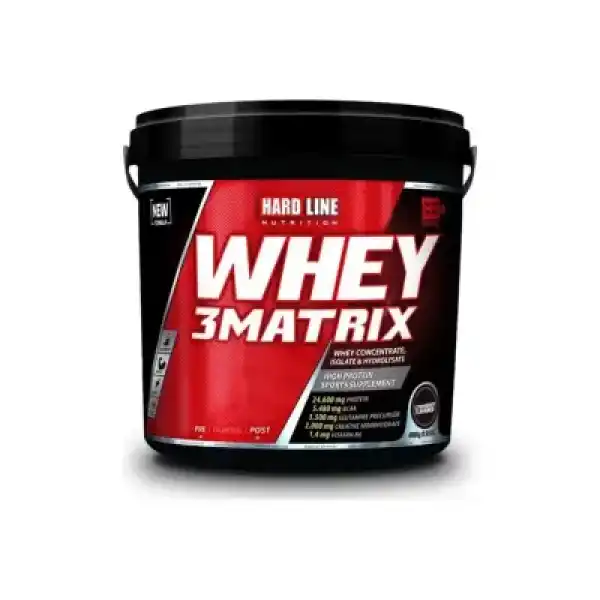 Hardline Whey 3Matrix Çilek Aromalı 4000 gr