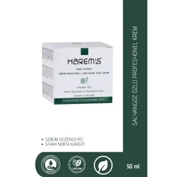 Harems Salyangoz Özlü Yüz ve Dekolte  Bakım Kremi 50ML