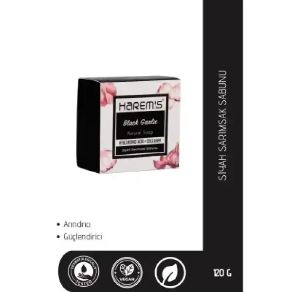Harems Siyah Sarımsak Sabunu 120g