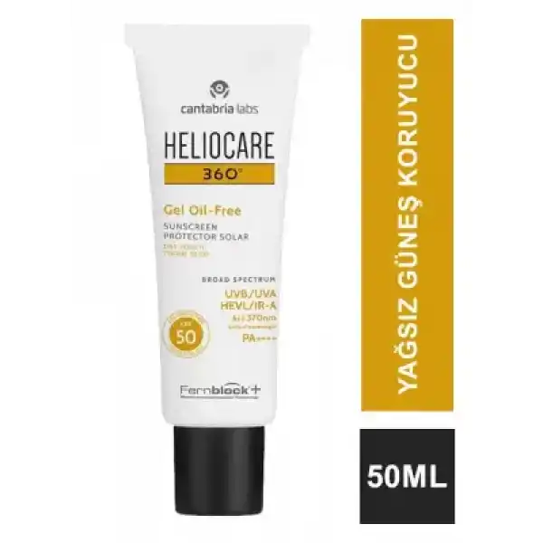 Heliocare 360 Oil Free SPF+50 Jel Yağsız Güneş Koruyucu 50 ml