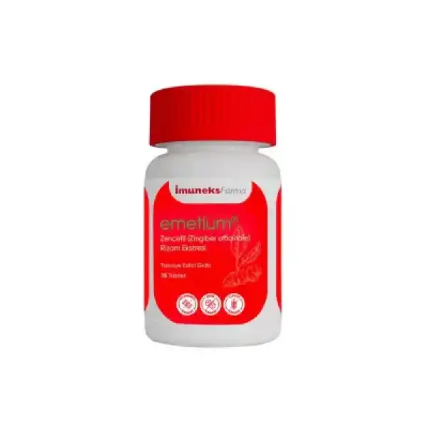İmuneks Emetium Zencefil 15 Tablet