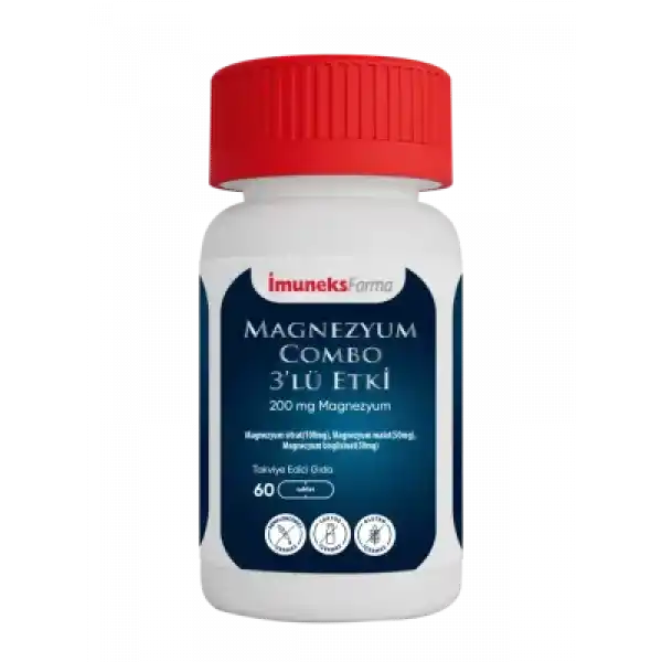 İmuneks Magnezyum Combo 3lü Etki 60 Tablet