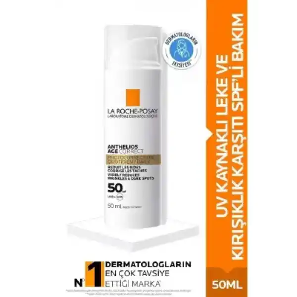 La Roche Posay Anthelios Age Correct Spf 50 Leke ve Kırışıklık Karşıtı  Güneş Kremi 50 ml
