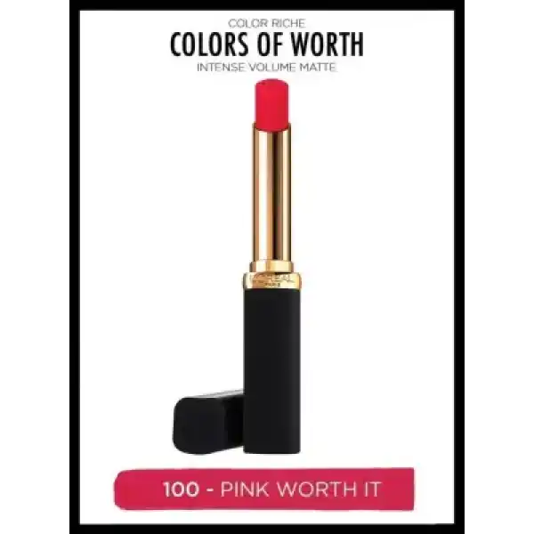 Loreal Paris Color Riche Intense Volume Matte Ruj - 100 Pink Worth It