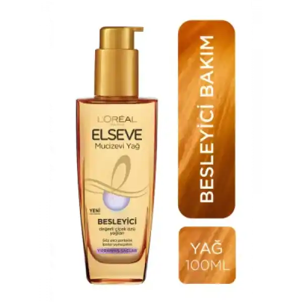 Loreal Paris Elseve Mucizevi Besleyici Bakım Yağı 100 ml - Yıpranmış Saçlar İçin