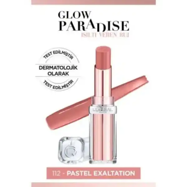 Loreal Paris Glow Paradise Balm-in-Lipstick - Işıltı Veren Ruj 112 Pastel Exaltation