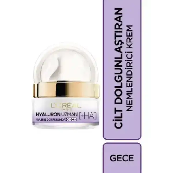 Loreal Paris Hyaluron Uzmanı Nemlendirici Gece Kremi 50 ml